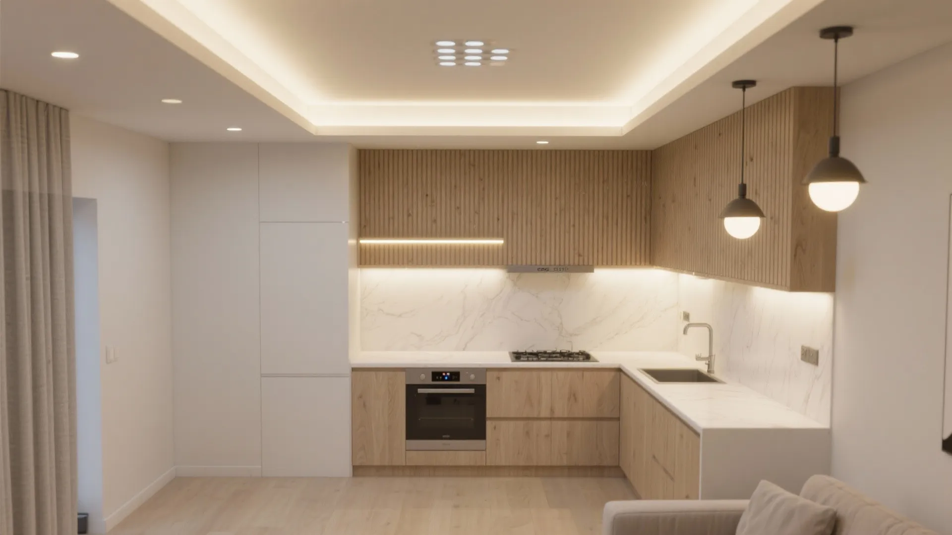 Smart Lighting Layers to Open Up Space