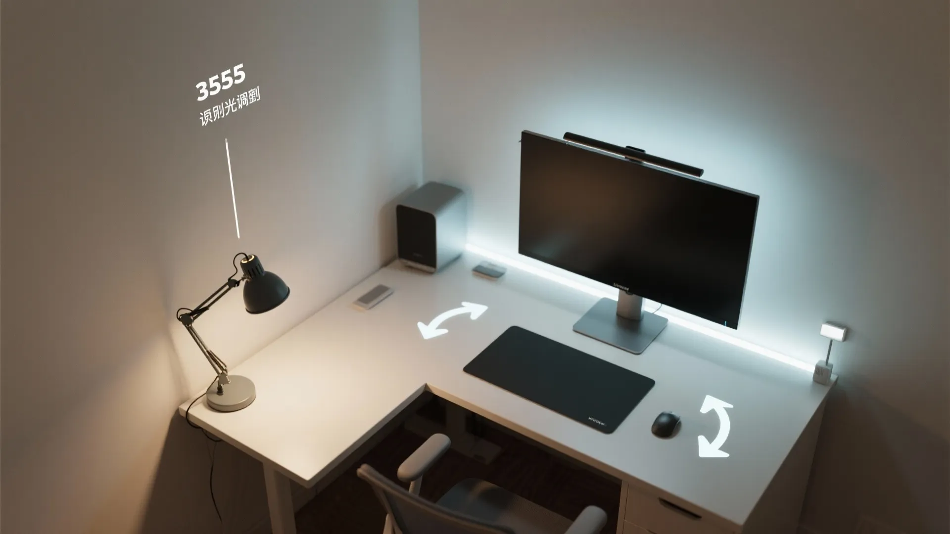 Layered lighting: task, bias, and ambient