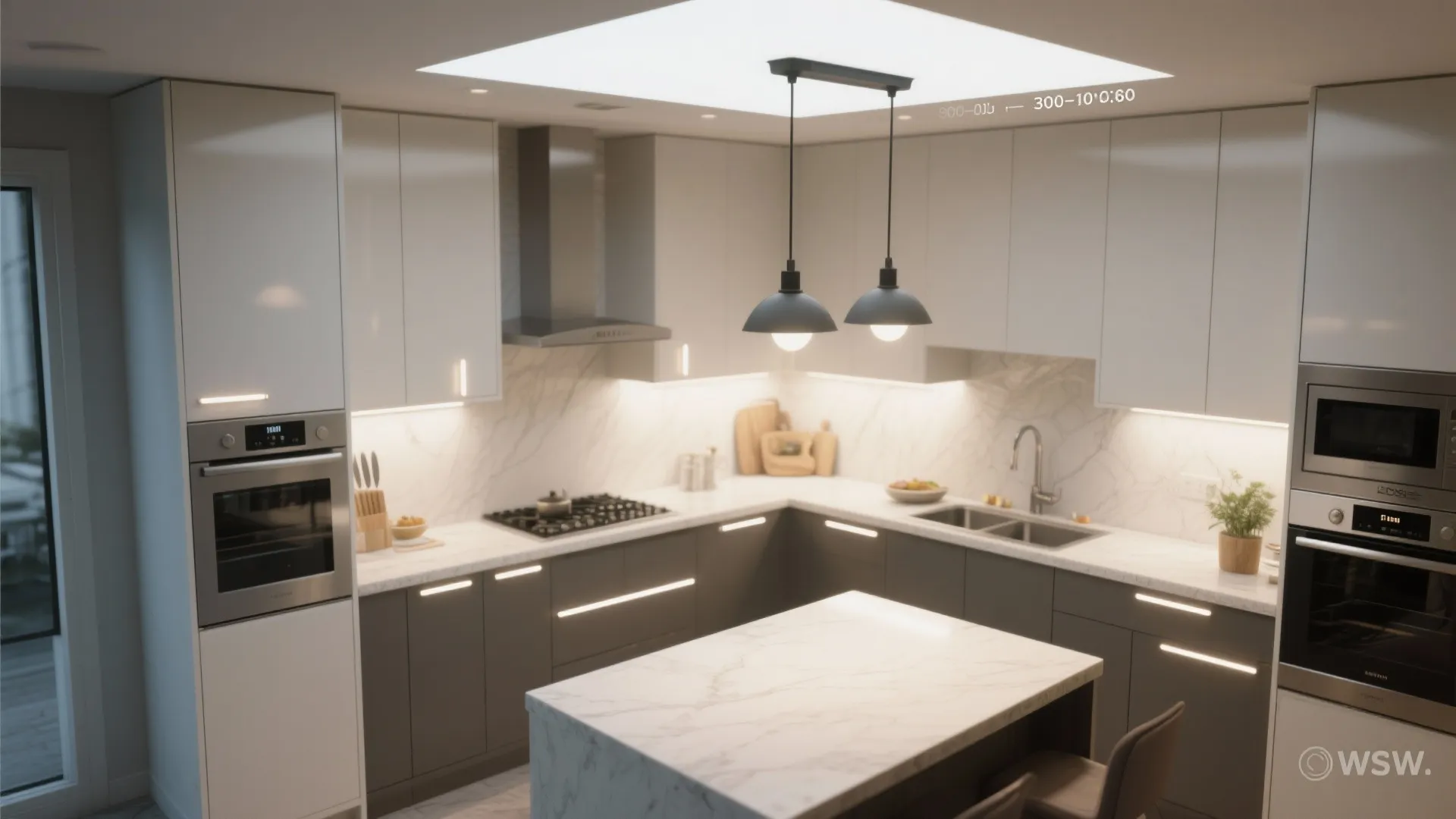 Task lighting that elevates small kitchens
