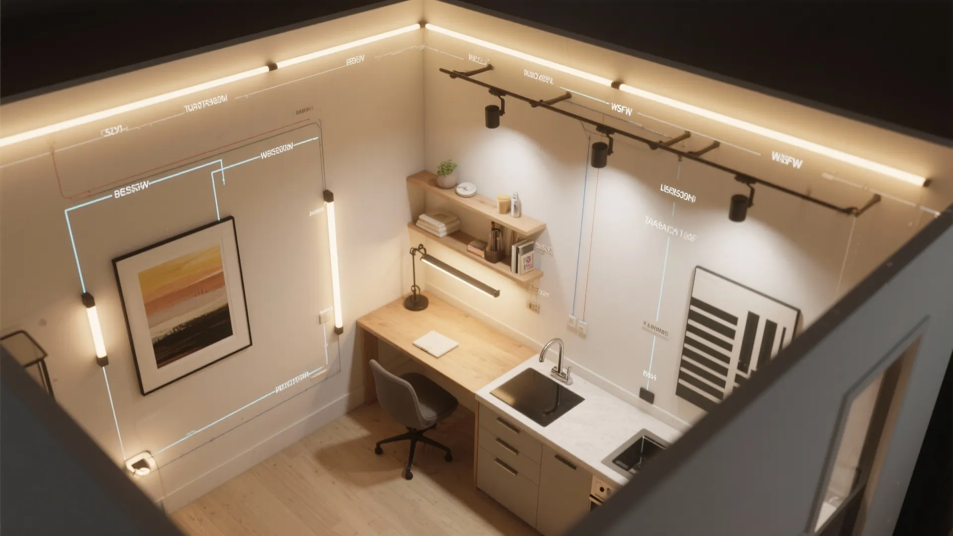 Layered Ambient + Task + Accent