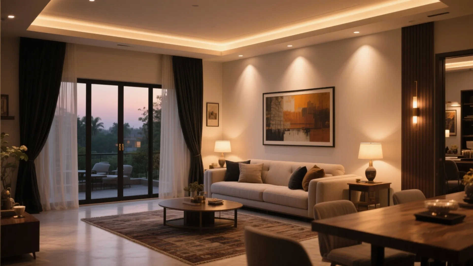 Lighting and Acoustics that Soothe, Day to Night