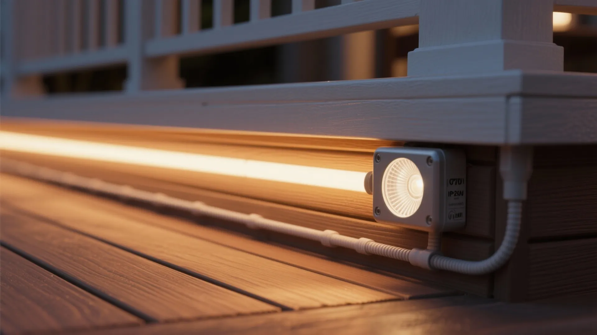 4) Layered lighting: overhead string, wall sconces, and low accent