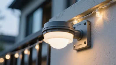 Outdoor Wall Lighting with String Lights for Cozy Ambiance