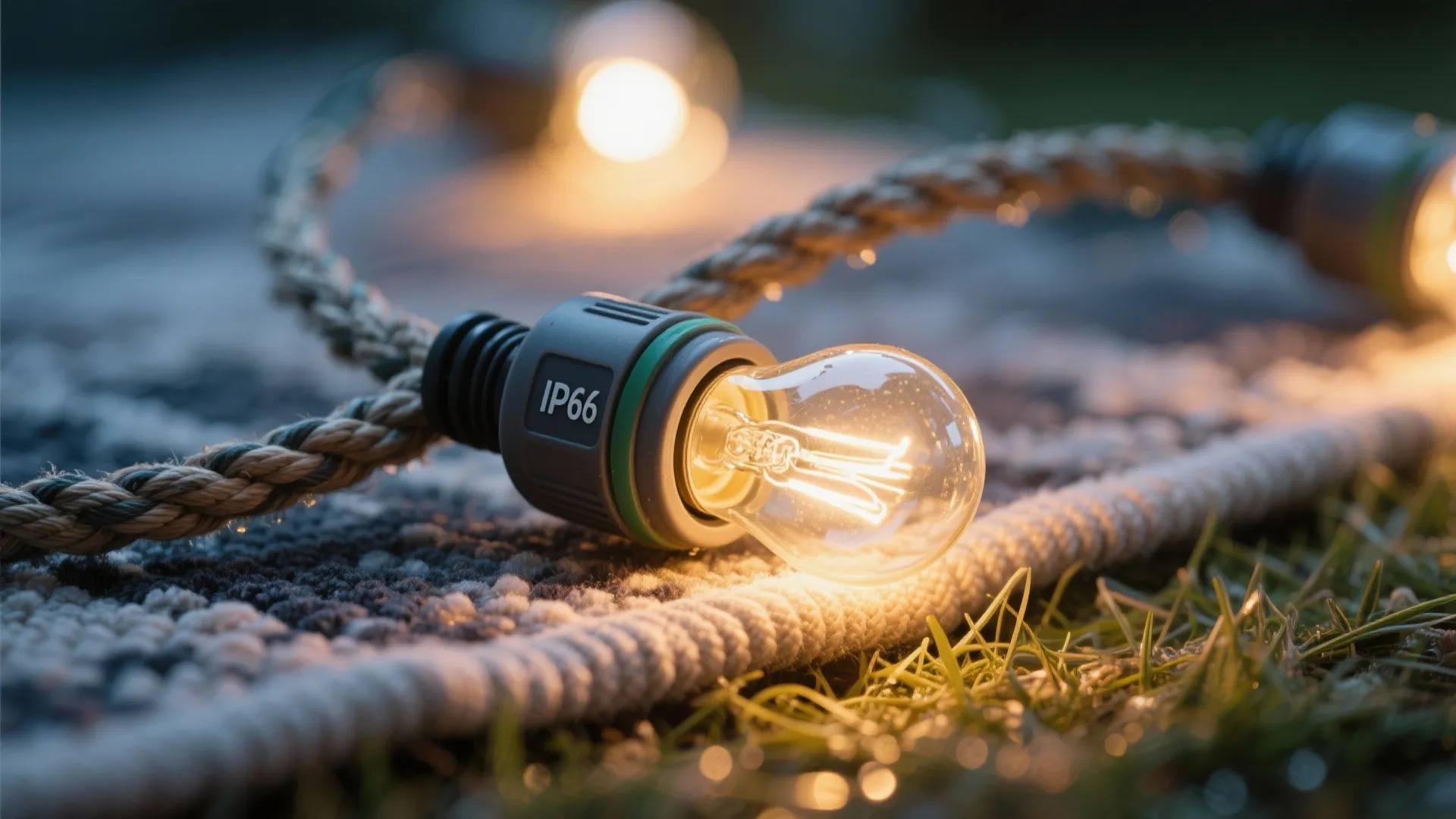 4) Soft lighting and outdoor textiles