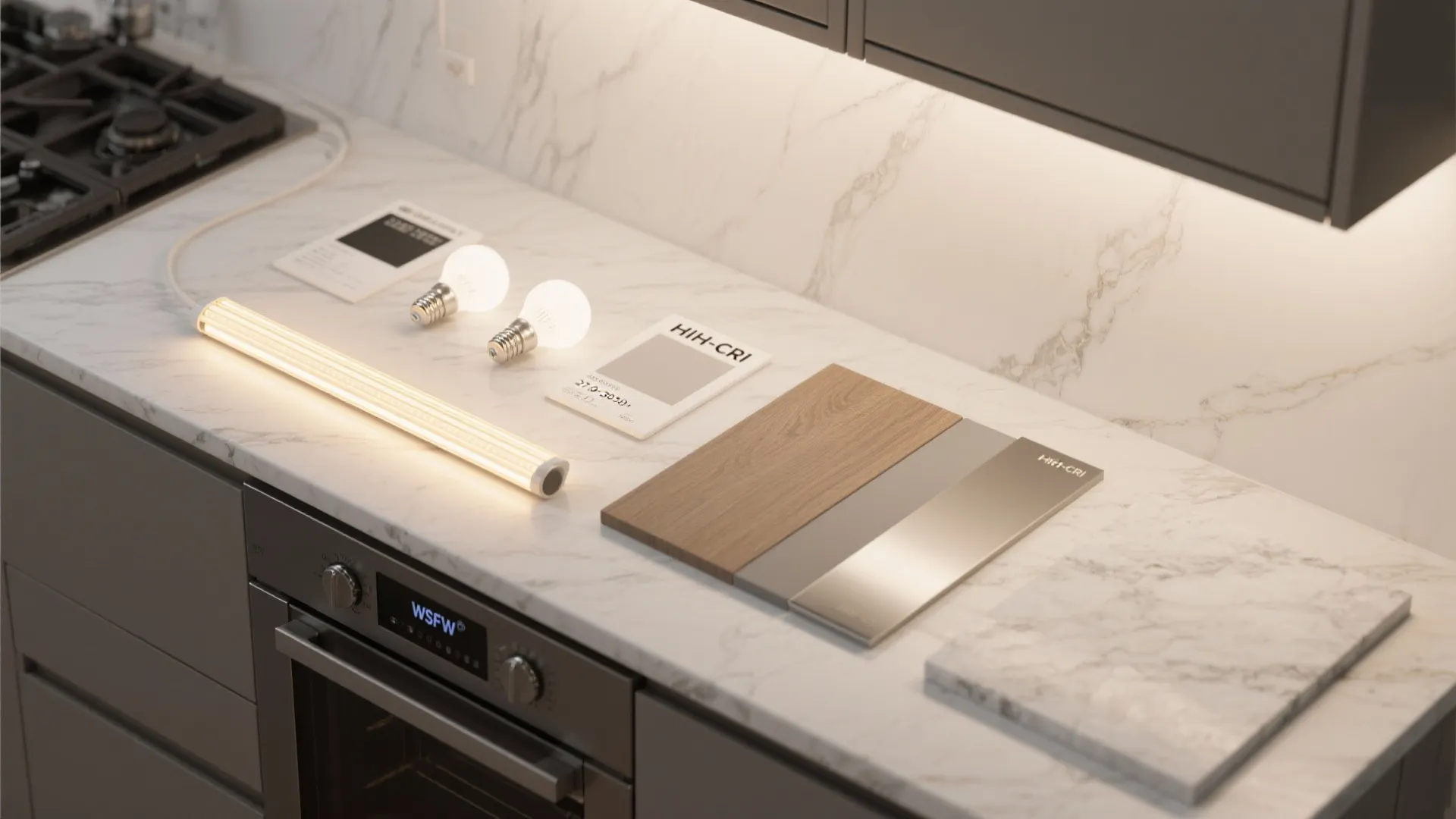 Lighting layers that flatter food and people