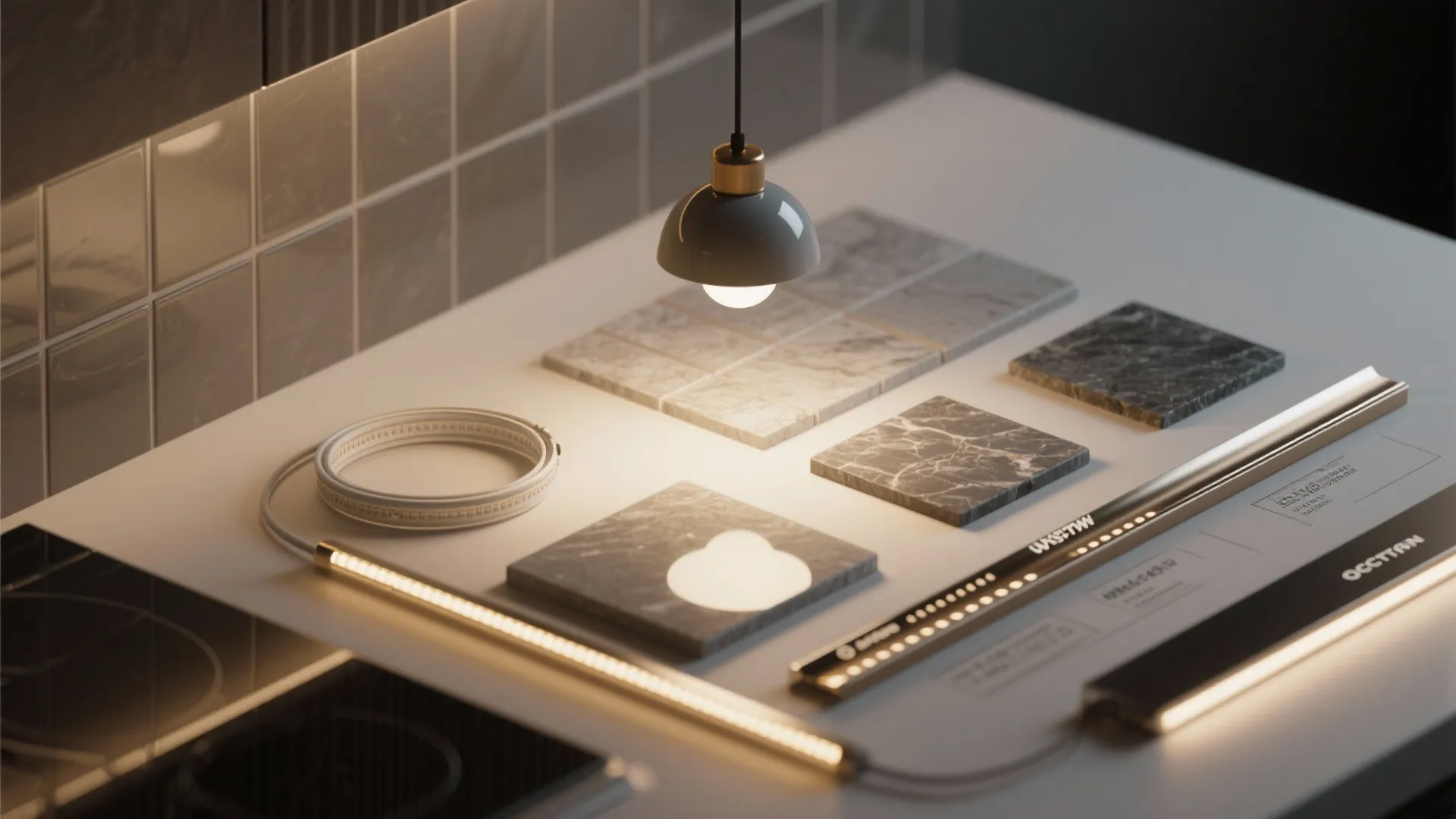 5. Smart lighting layers and reflective surfaces