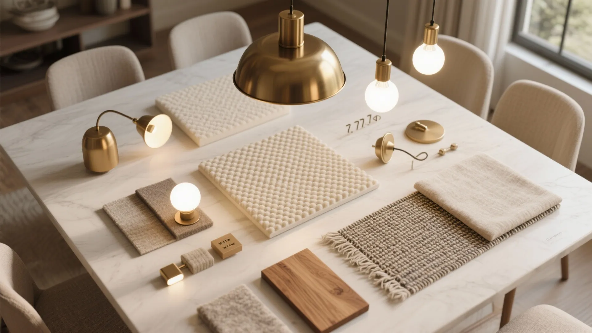 Layered, Dimmable Lighting + Sound-Softening Materials