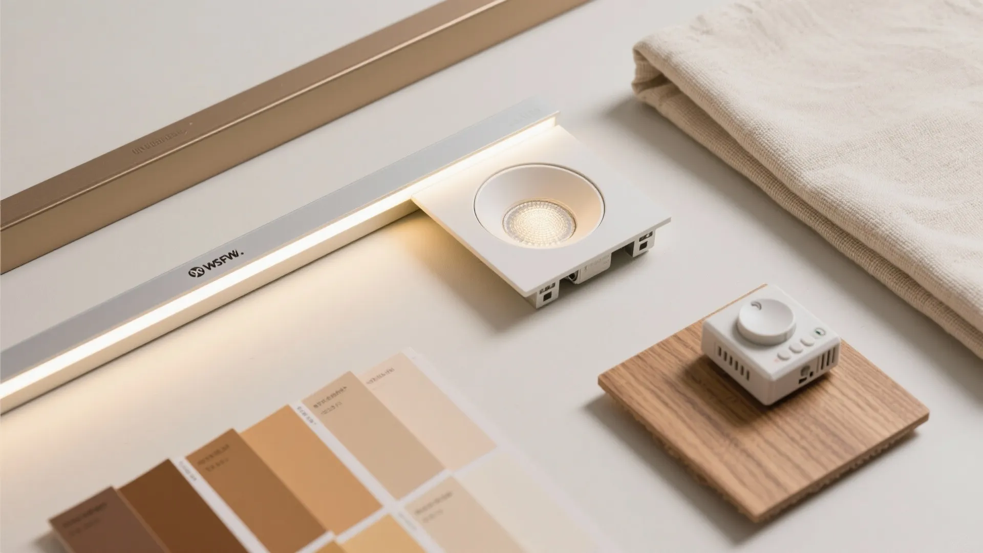 Recessed-and-cove LED layering