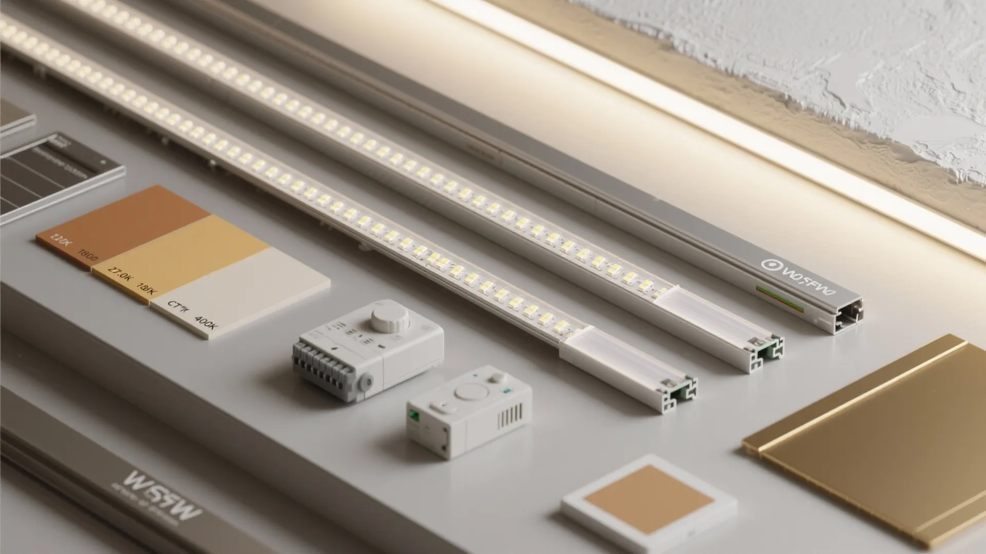 Backlit ceiling panels or cove lighting