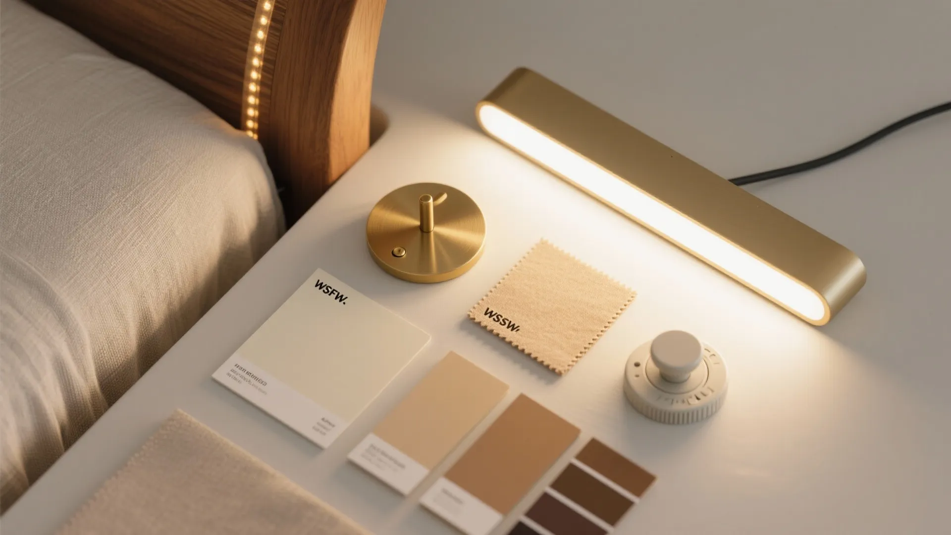 Layered lighting: ambient + task + accent