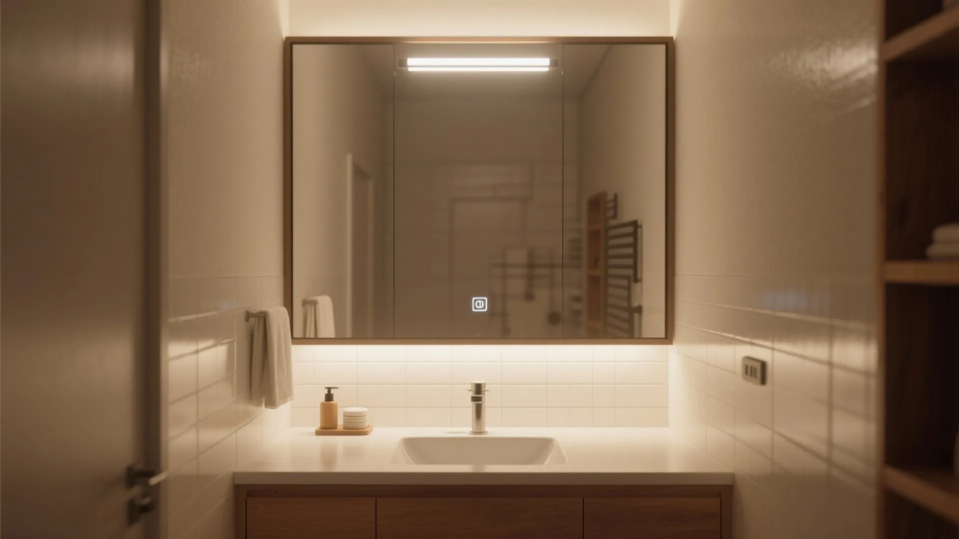 3. Affordable lighting and mirror combos