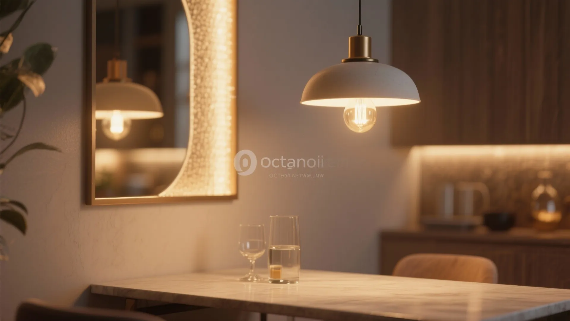 4. Define the zone with lighting and mirrors