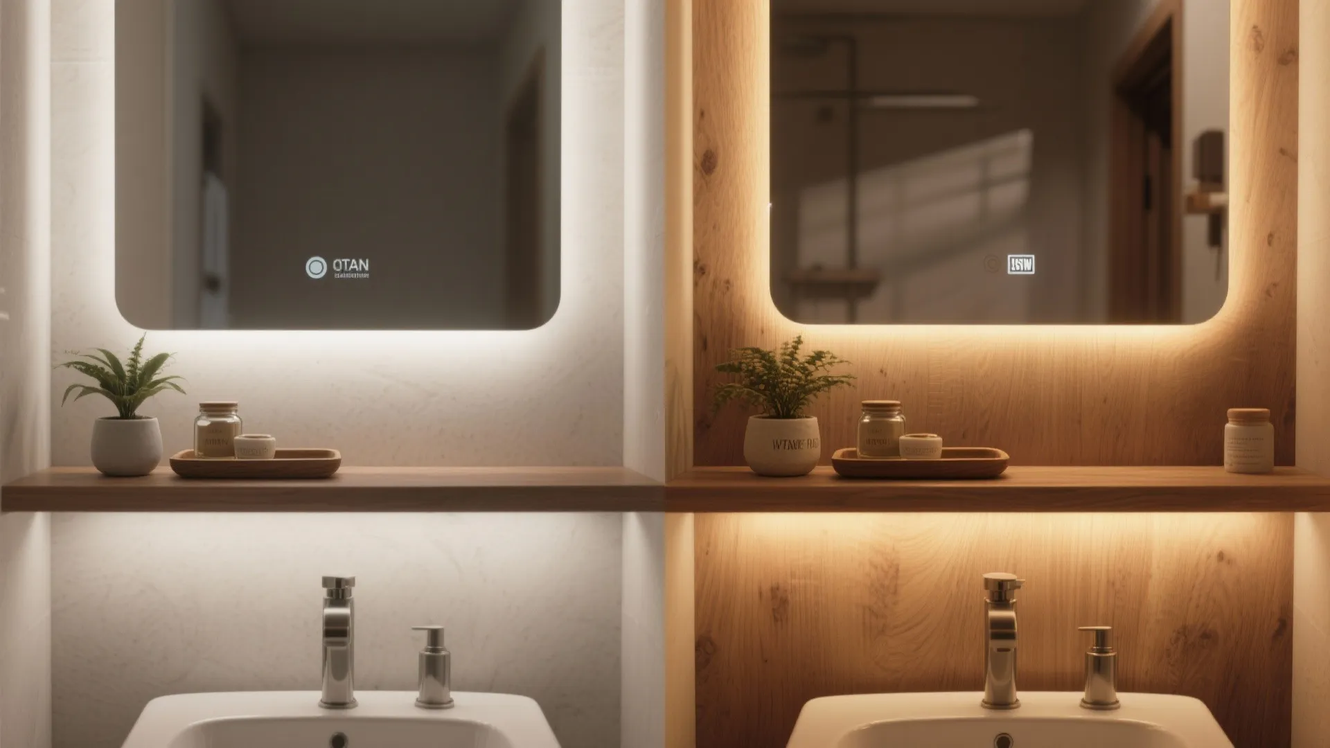 5. Use lighting and mirror reflections to elevate small shelves