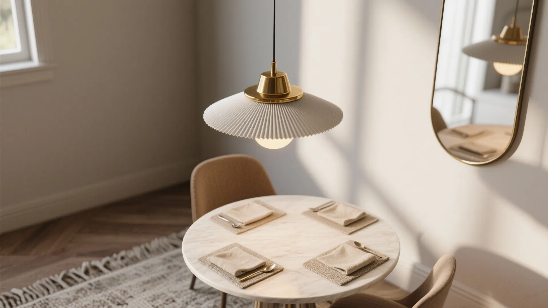 5. Lighting, mirrors and scaled decor