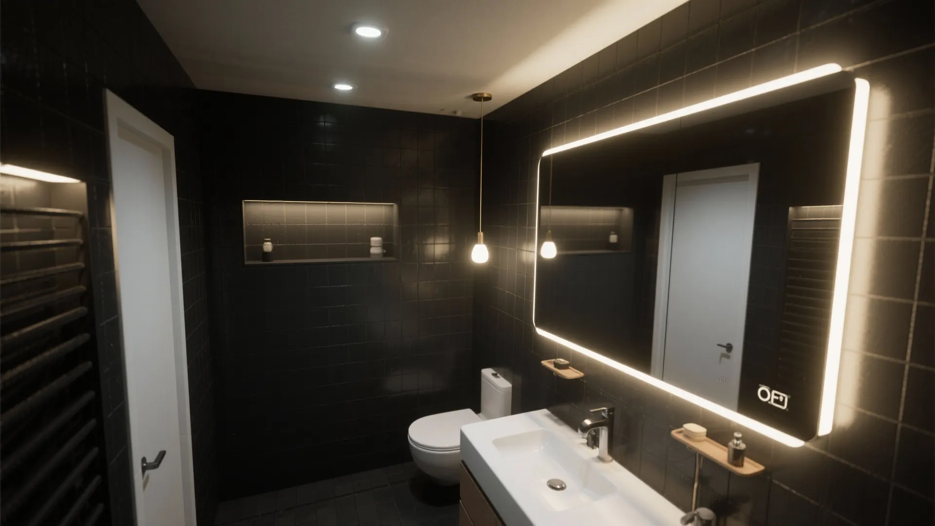 5. Strategic lighting and mirrors to expand the space