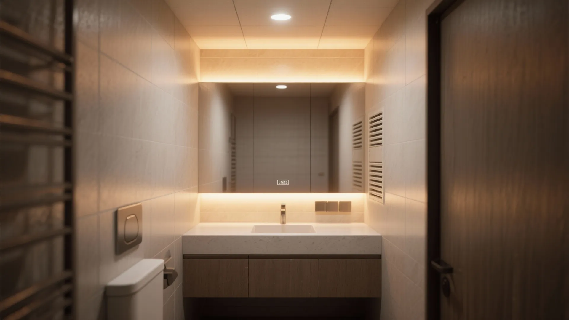 5. Lighting, mirrors, and ventilation — the trifecta