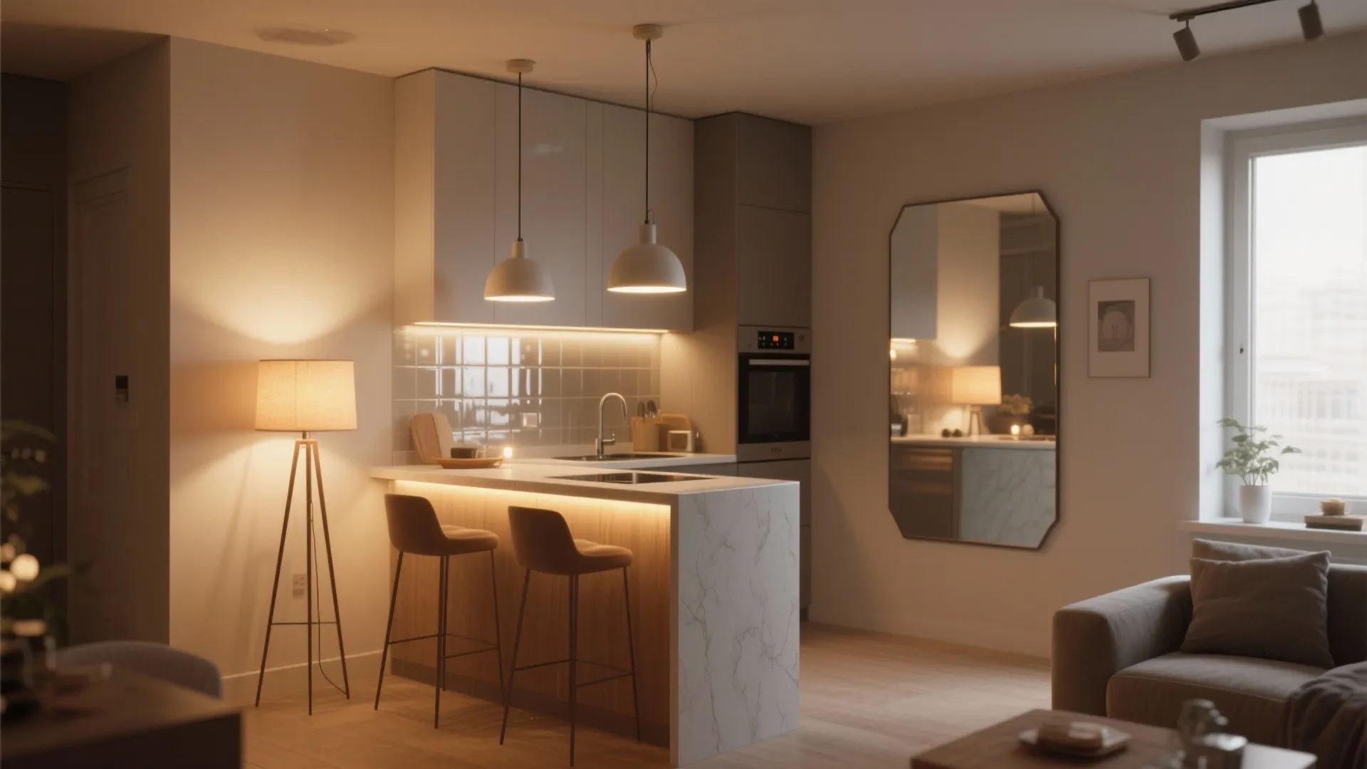 Inspiration 5: Light, mirrors, and scaled lighting