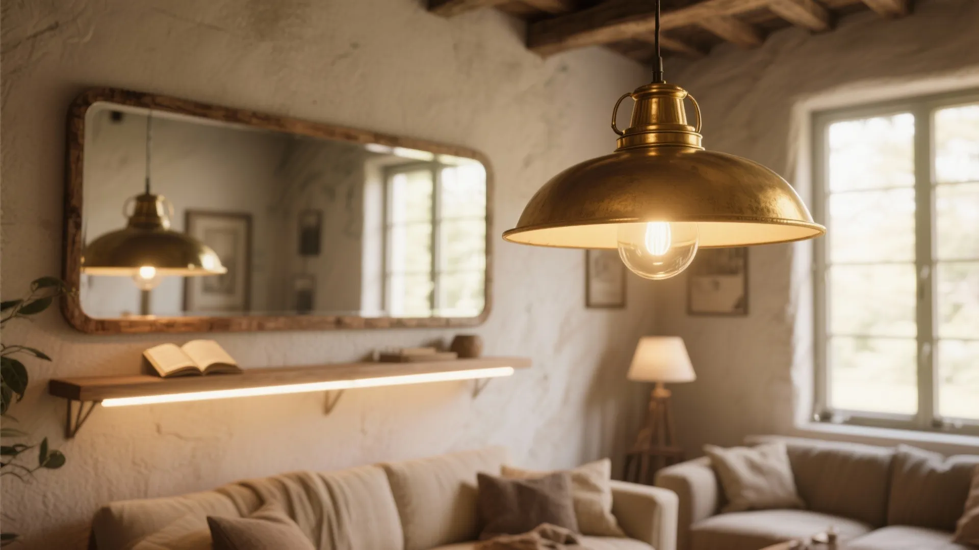 4. Strategic Lighting and Mirrors