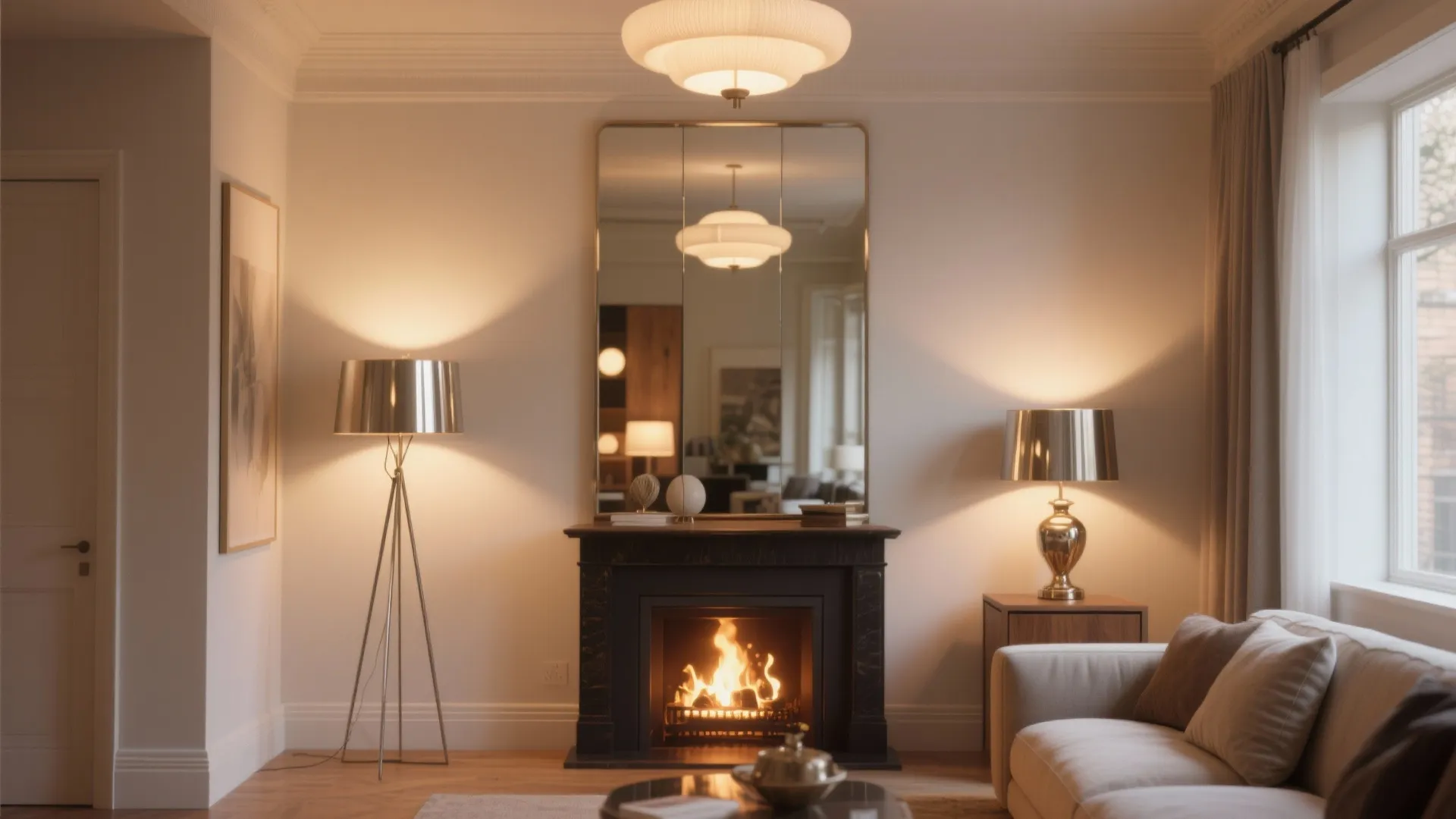 4. Layer lighting and mirrors for depth