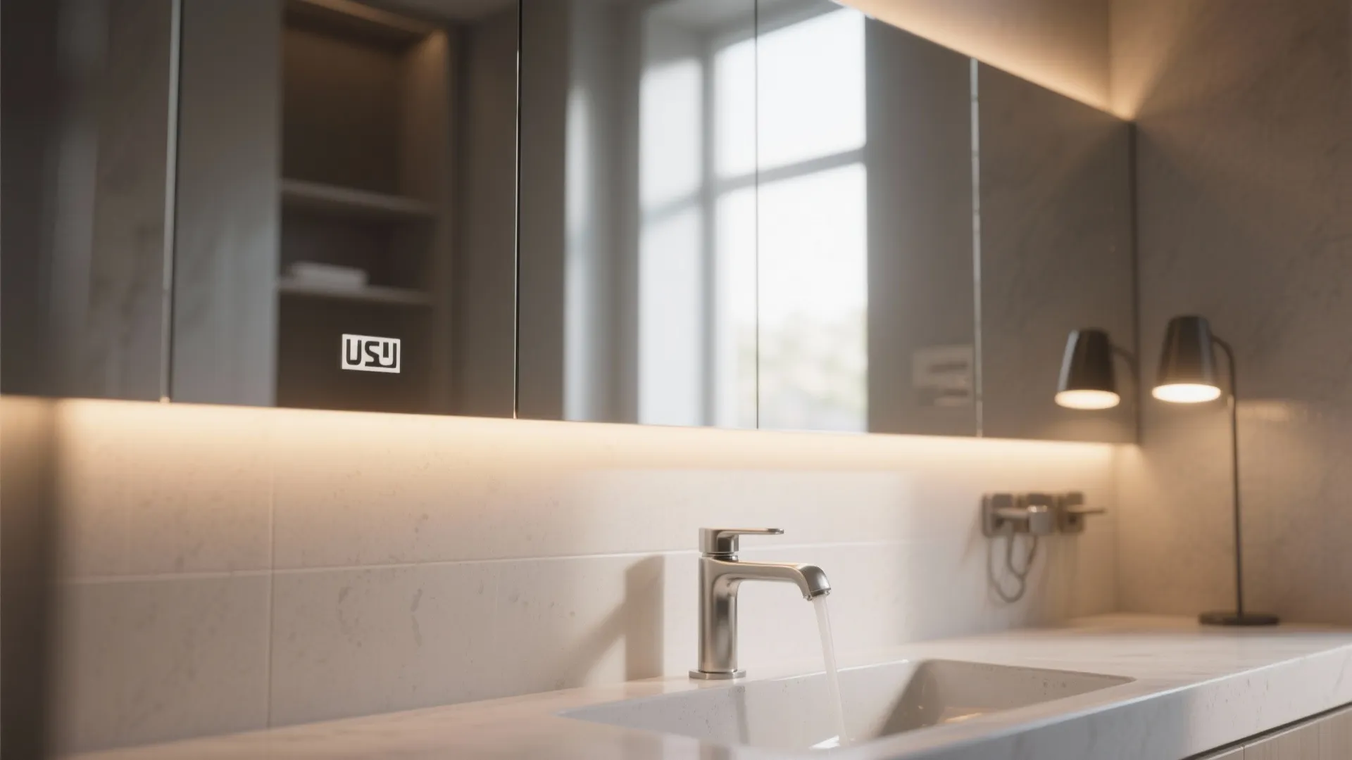 4. Thoughtful Lighting and Mirrors