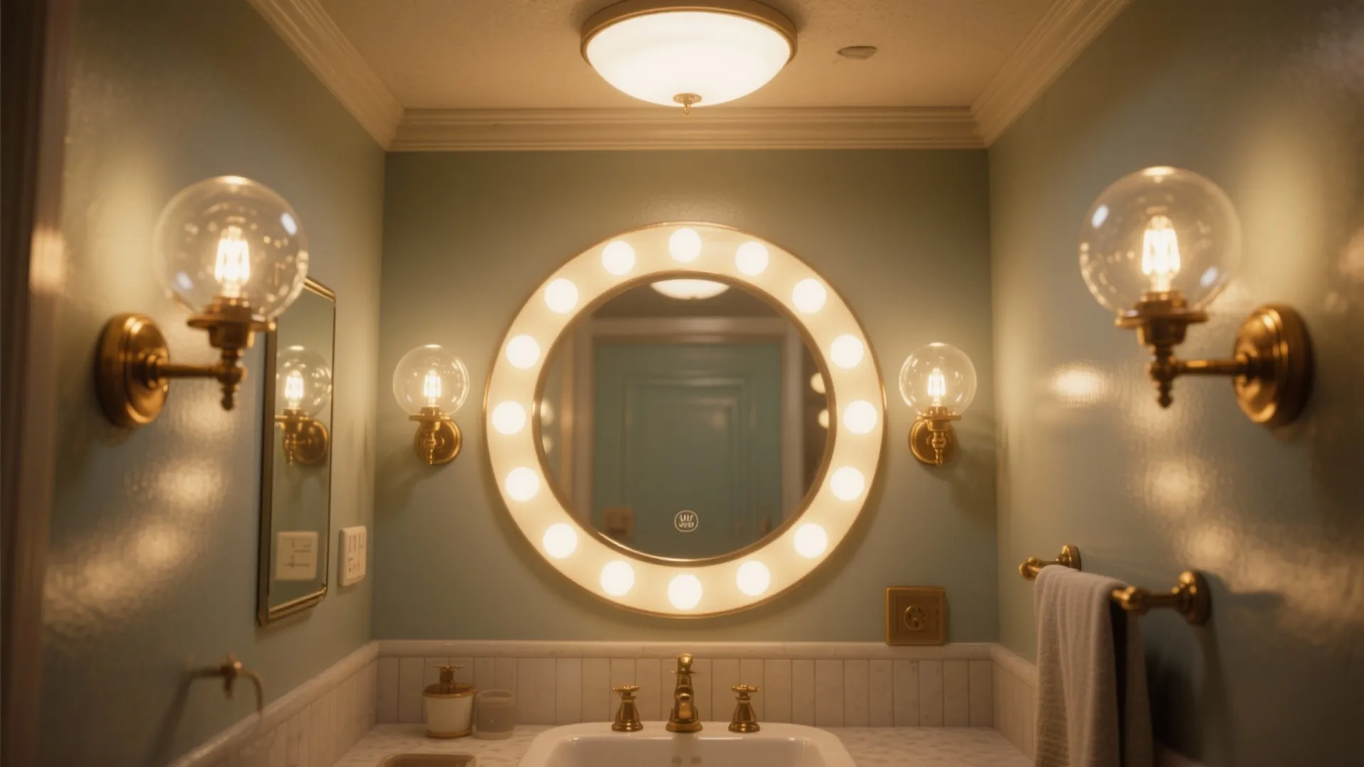 5. Lighting & Mirrors that Transport
