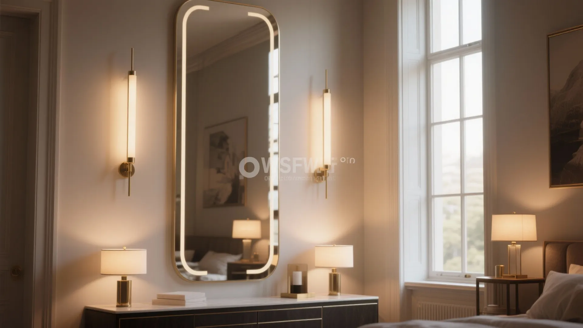 5. Light, mirrors, and flexible lighting to expand the feel