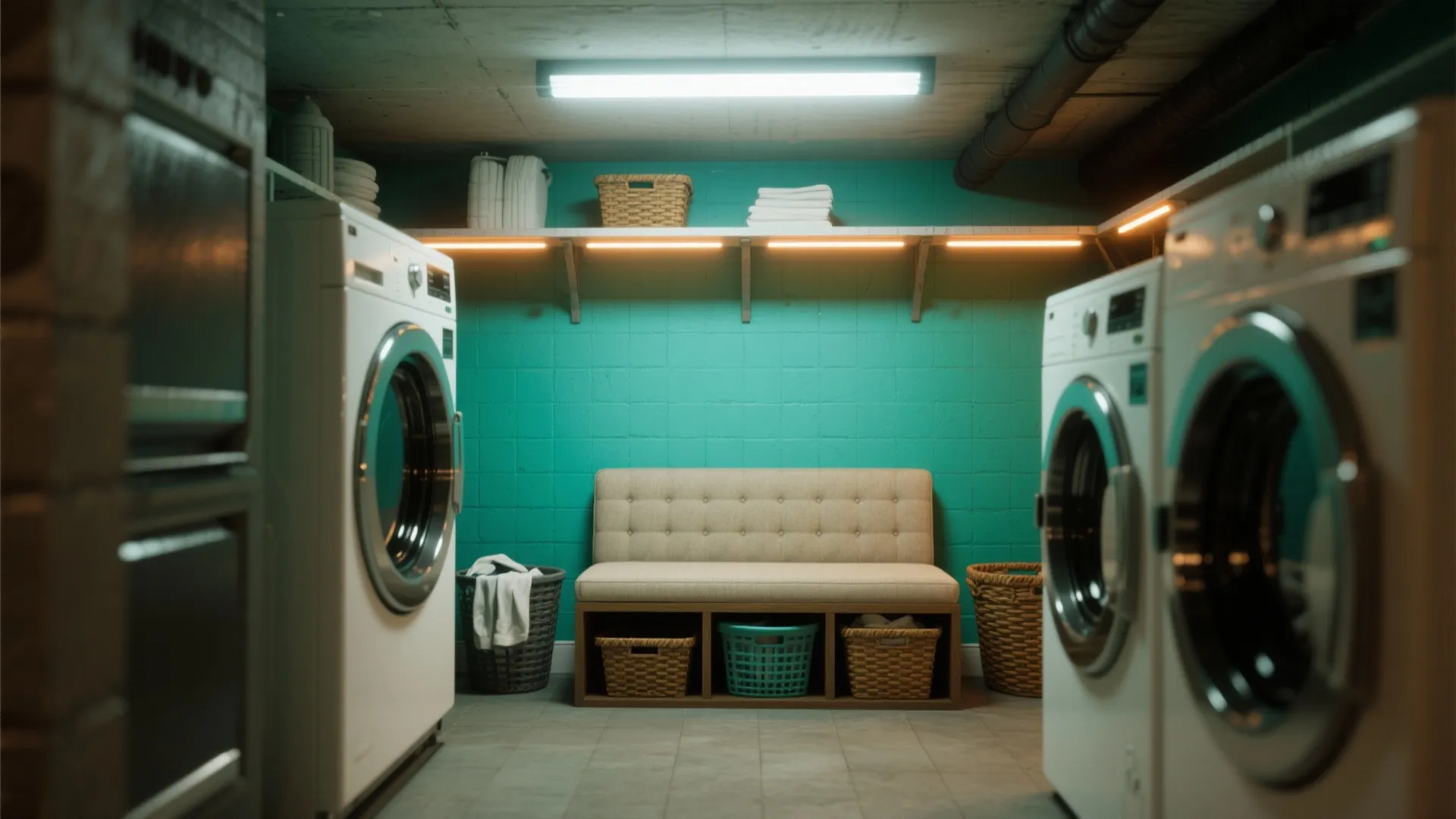 5. Add lighting, color and a small seating nook