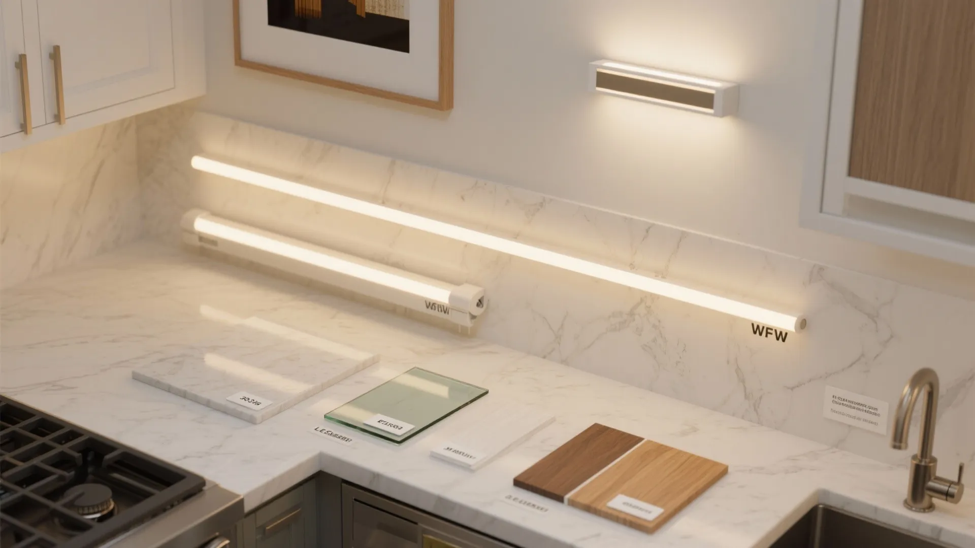 Light Layers: Under-Cabinet, Ceiling, and Warm Accents