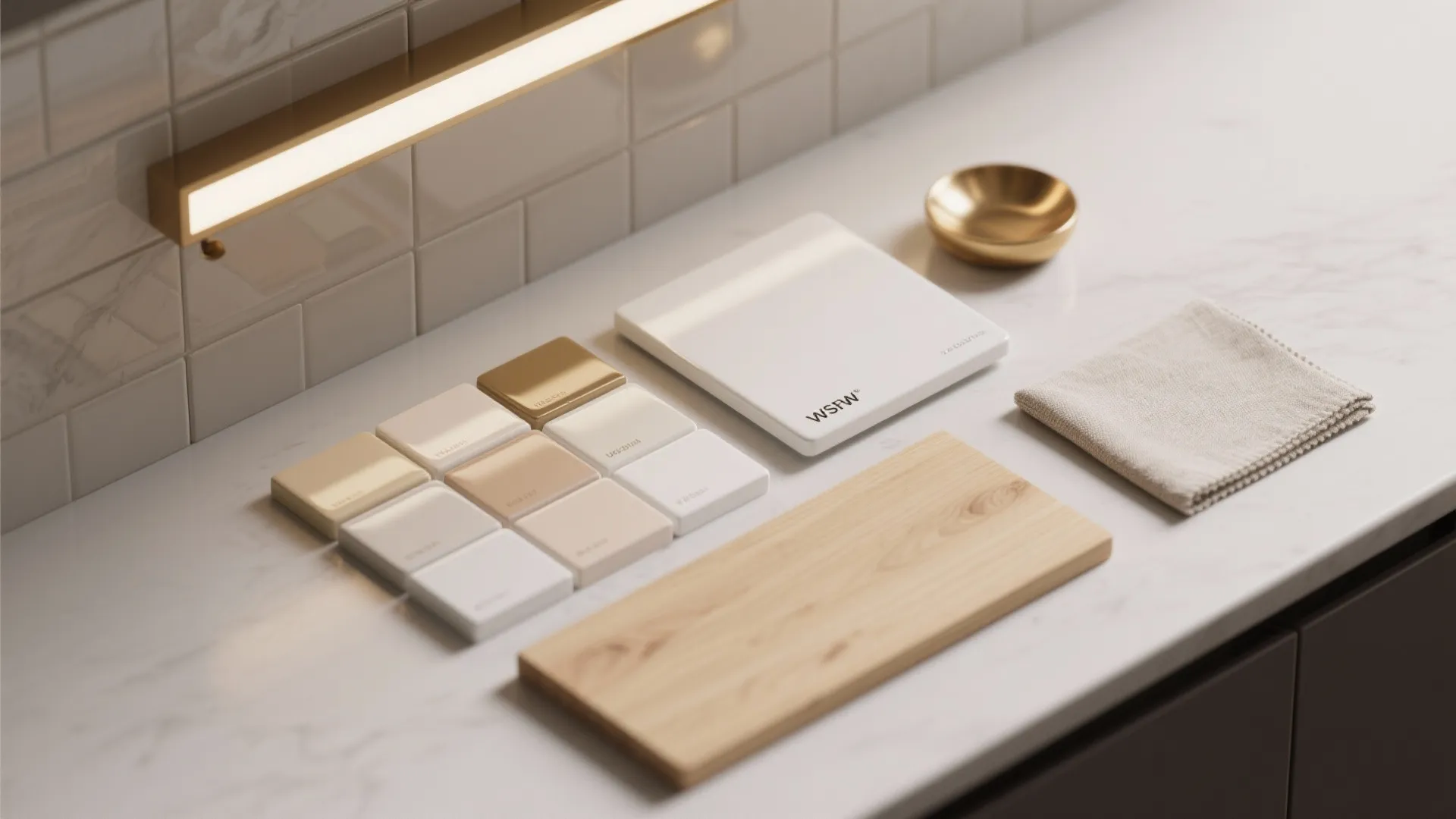 5. Light, reflective palettes and intentional lighting layers