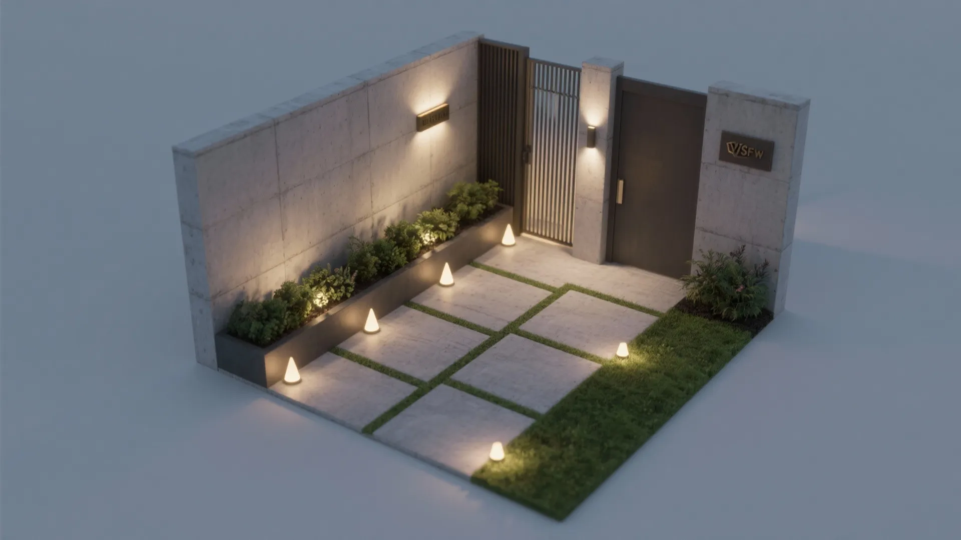 Layered Lighting and Smart Gate Hardware