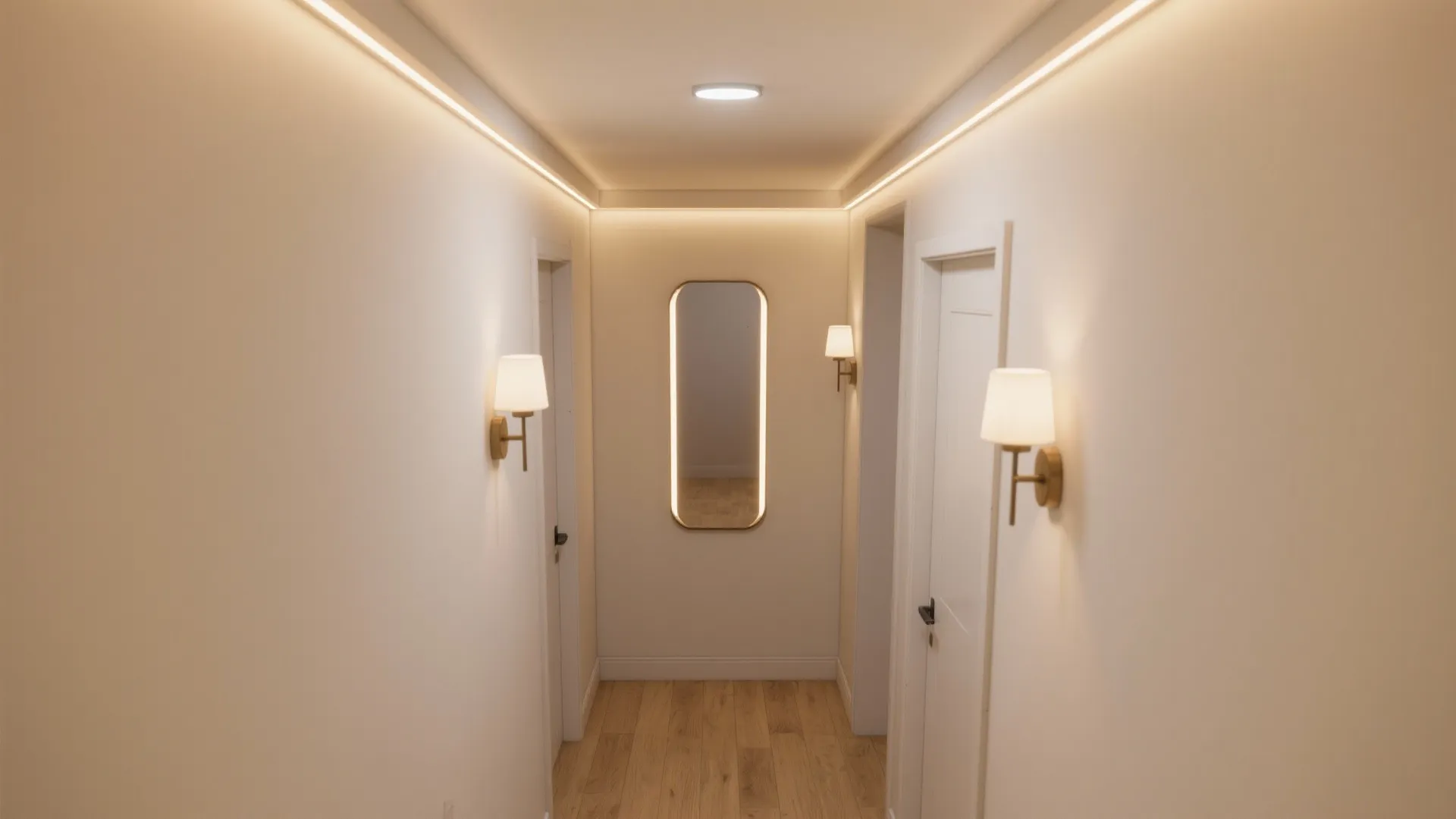 Light Layers and Mirrors for a Larger Hall