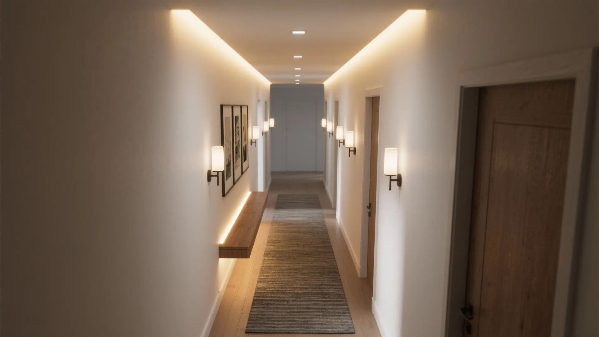 Layered Lighting for Safe, Moody Halls