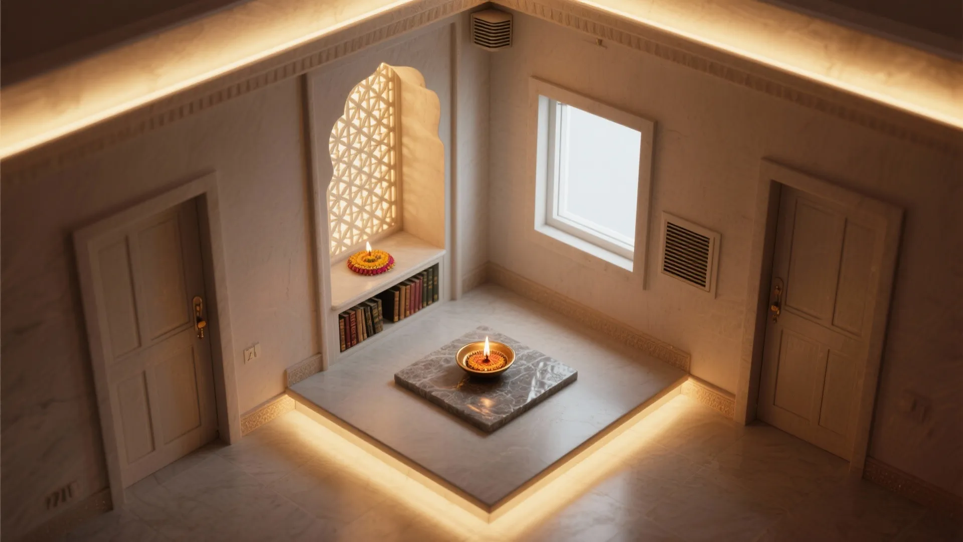 Calm lighting and safe ventilation