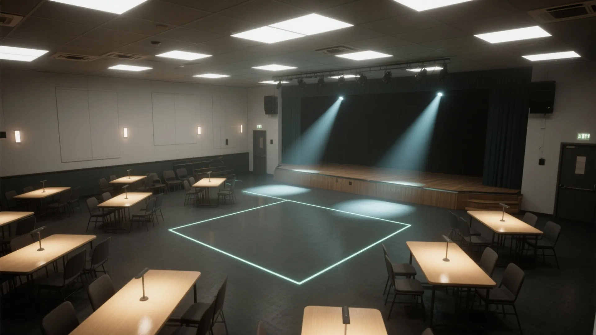 Layered lighting that adapts