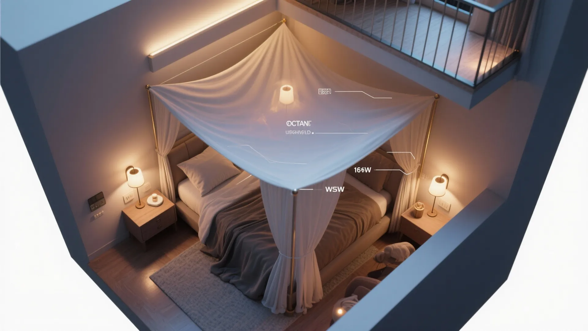 3. Layer light for drama and comfort