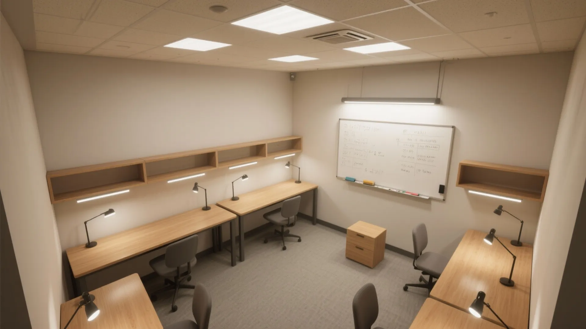 Layered lighting for focus