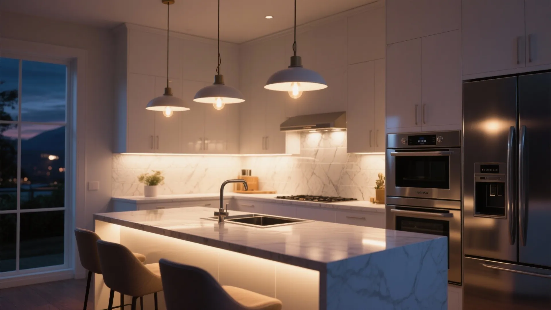 5. Lighting Plan to Highlight Stainless Elegantly