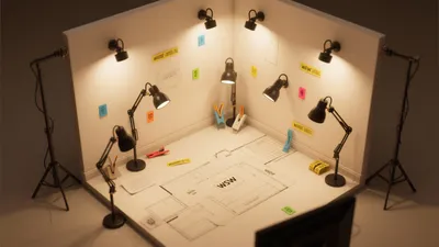 Creative Home Office Design with Task Lighting