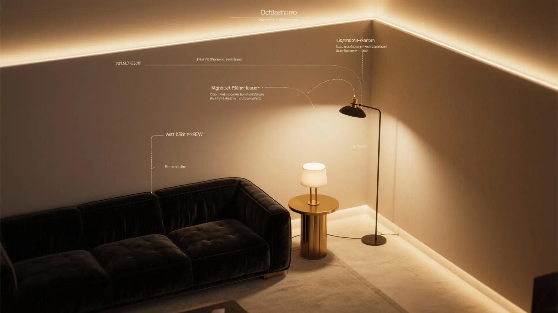 4. Use lighting to sculpt the velvet