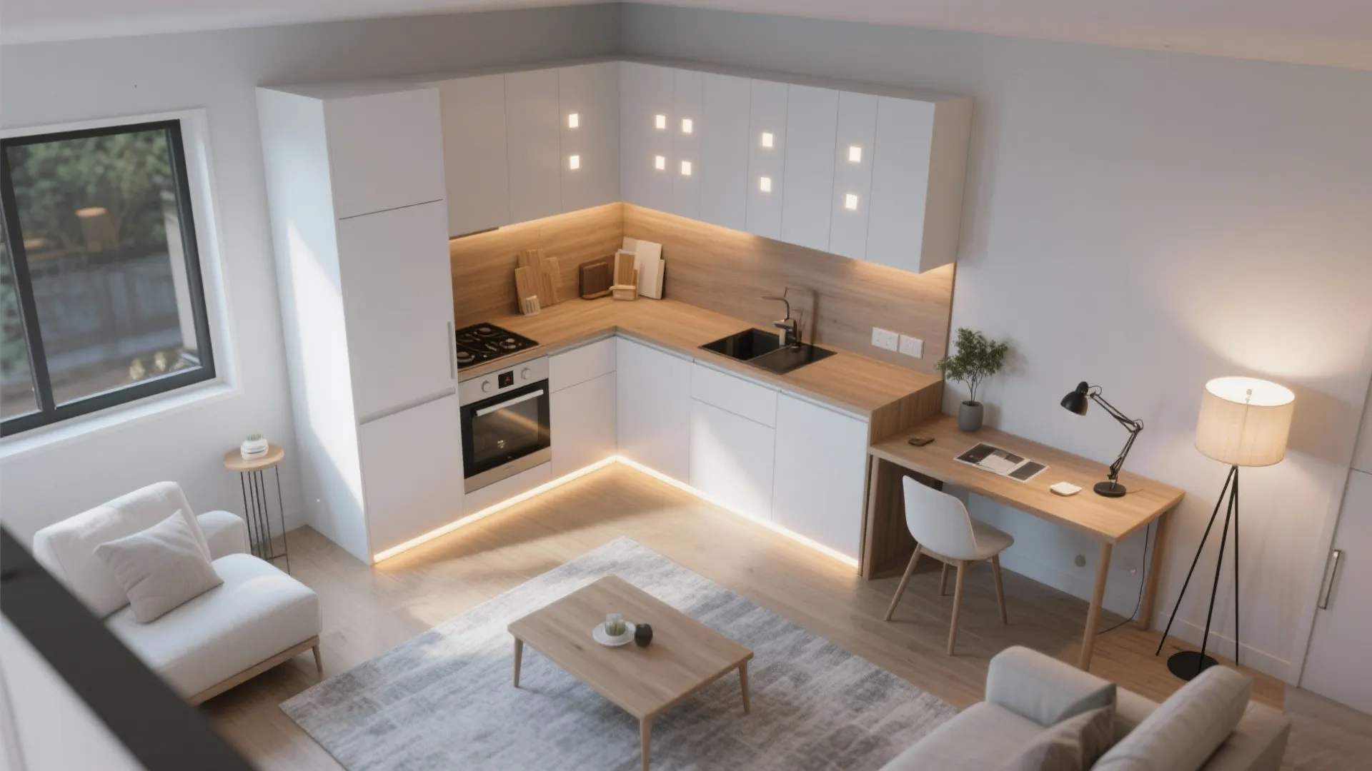 5) Budget-smart lighting and breathable color palettes