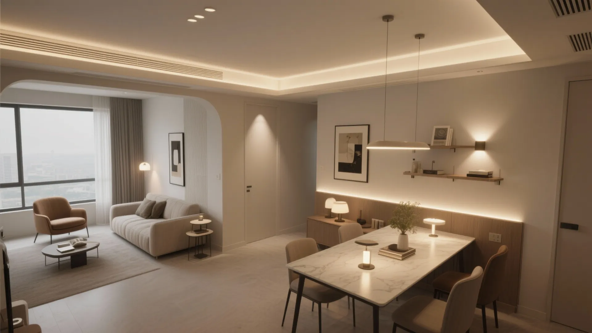 2) Layered Lighting that Feels Like a Boutique Hotel