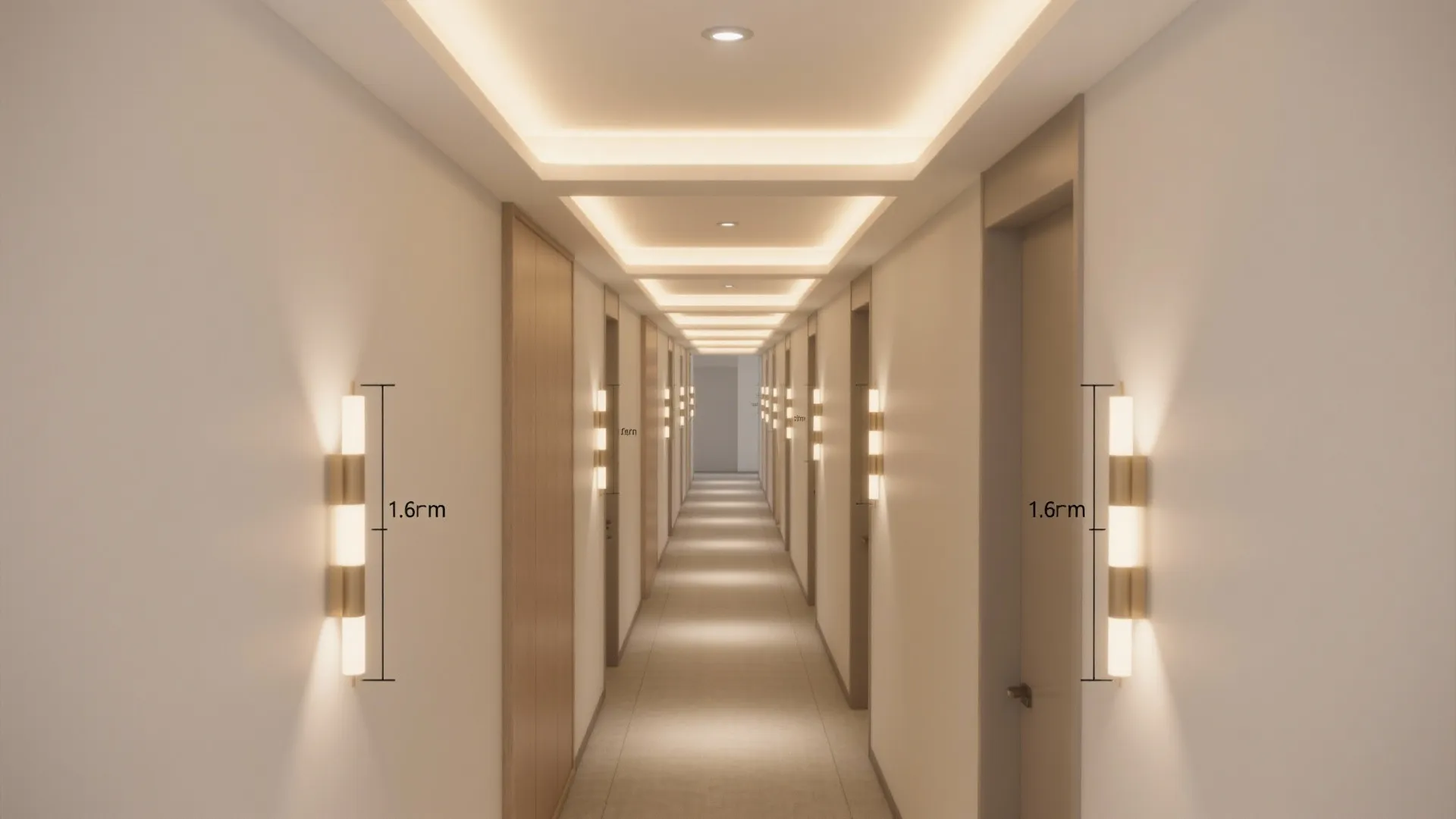 Layered lighting for depth and safety