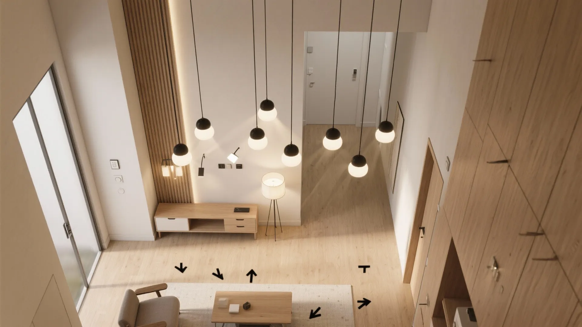 Layered Lighting for Double-Height Impact