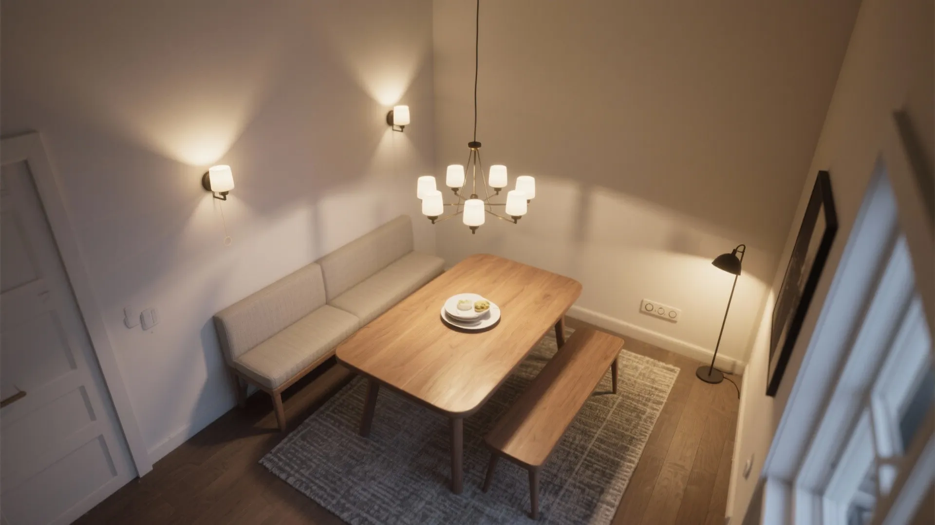 Layered ambient and task lighting