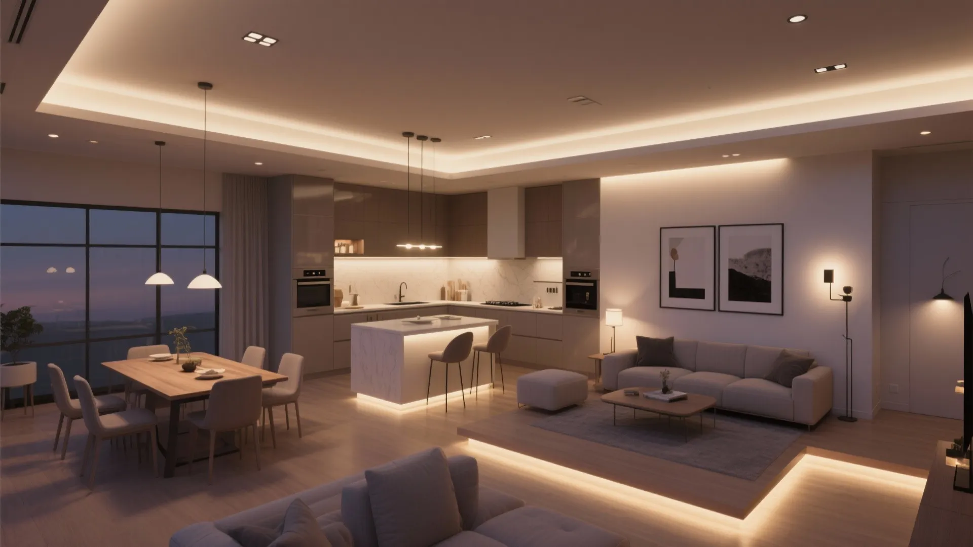 3) Hotel-soft lighting layers for everyday glamour