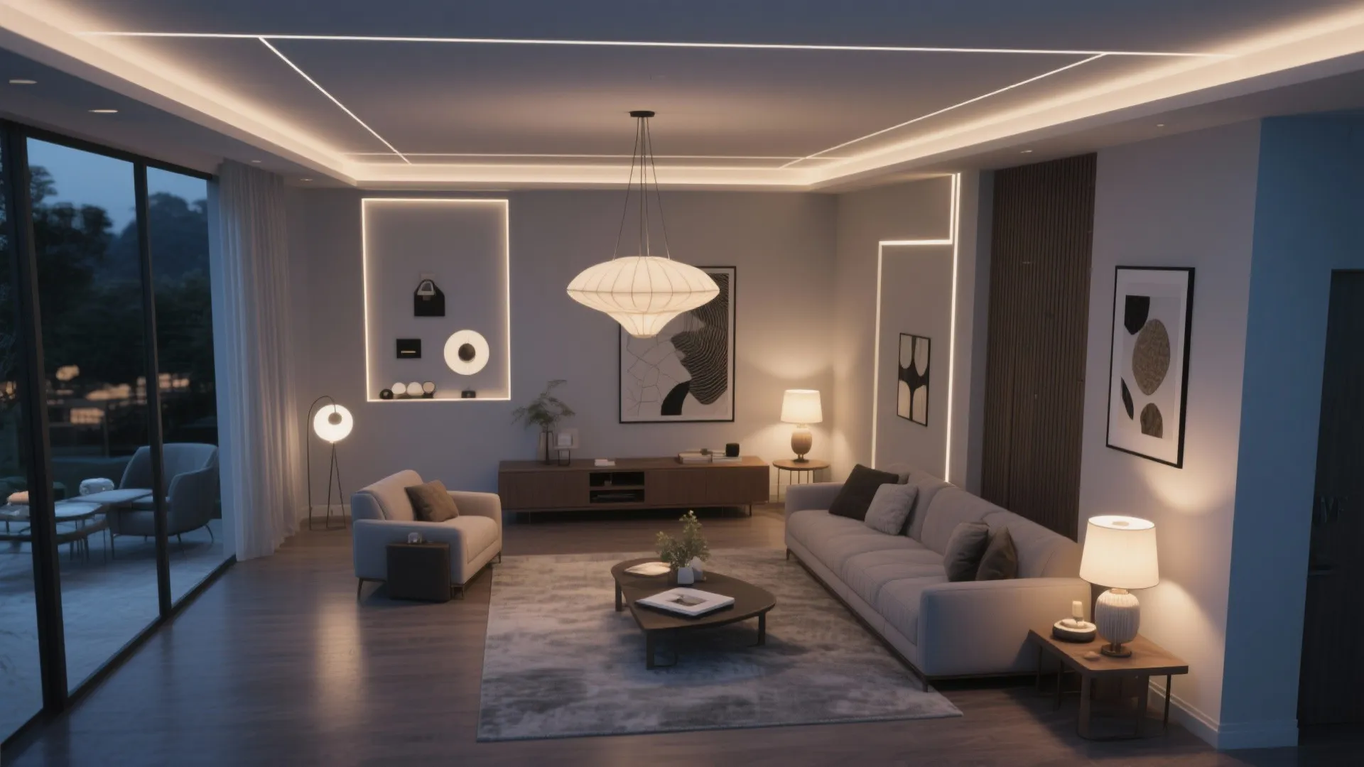 Sculptural Lighting Layers