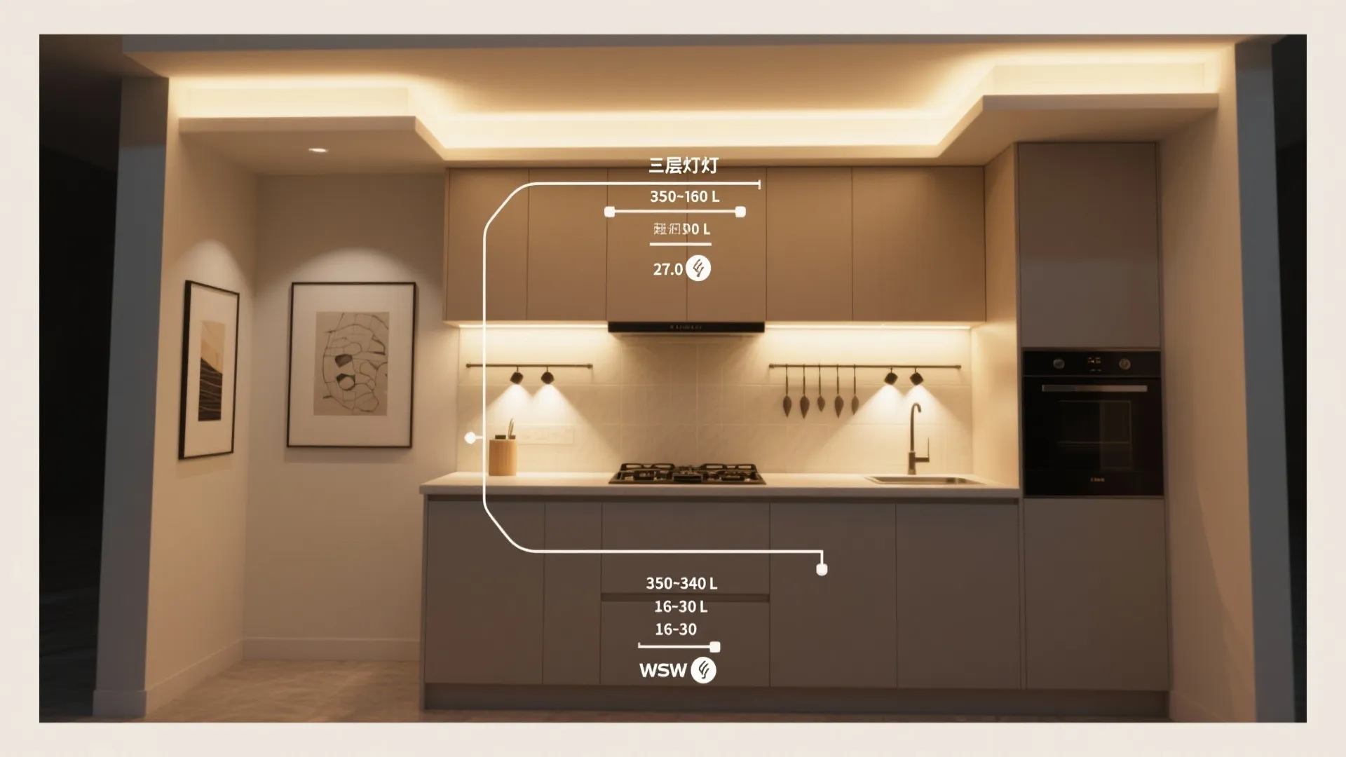 Architectural lighting that sculpts space