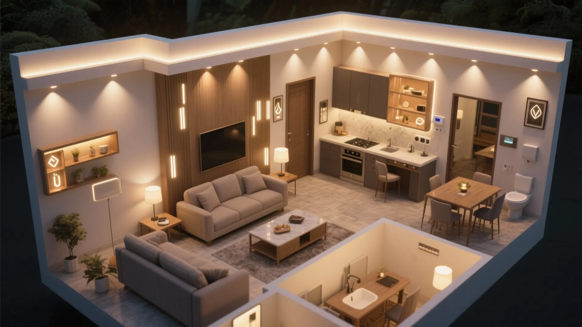 Layered Lighting and Smart Controls