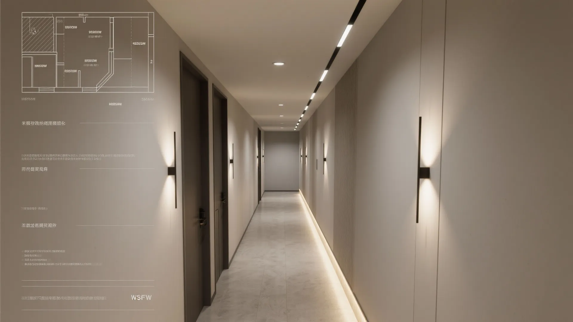 Layered Lighting: Ceiling, Wall, and Glow