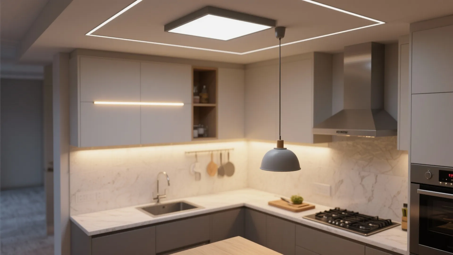 Lighting Layers that Stretch Space